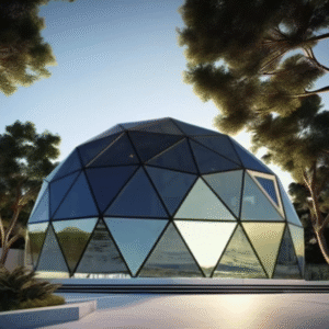 Transparent Glass Igloo Hotel Custom Home 6M Geodesic Dome